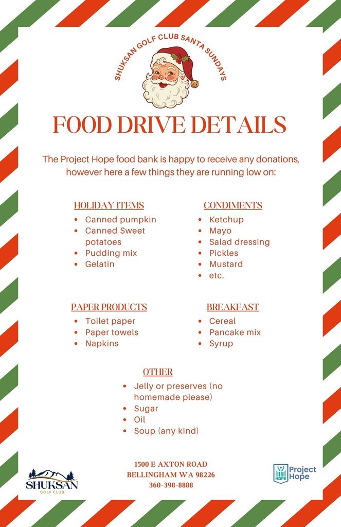 Food Drive Details